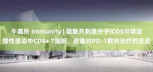 牛鑫所 Immunity | 阻断共刺激分子ICOS可增加慢性感染中CD8+ T细胞，改善对PD-1靶向治疗的反应